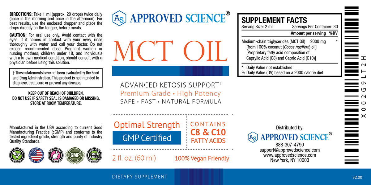 Approved Science Keto Supplement Facts